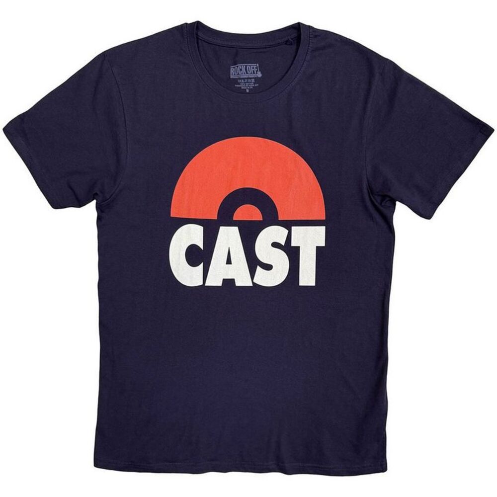 Cast Unisex Adult Classic Logo T-Shirt / Navy Blue